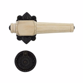 Sibes - Dørgreb ask natur Almue 671 m/brun roset 45x65 Svanemølle