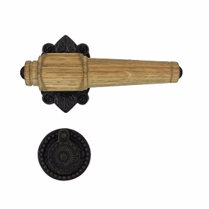 Dørgreb eg natur Almue 671 m/brun roset 45x65 Svanemølle