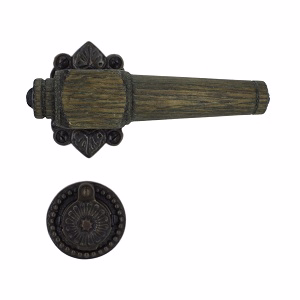 Dørgreb eg røget Almue 671 m/brun roset 45x65 Svanemølle