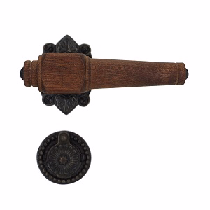 Dørgreb mahogni Almue 671 m/brun roset 45x65 Svanemølle