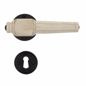 Sibes - Dørgreb ask natur Almue 671 m/brun roset Ø50 Svanemølle