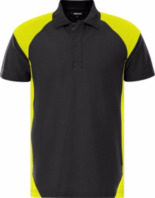 Fristads - Poloshirt Heavy 300509 Sort/hi-vis gul