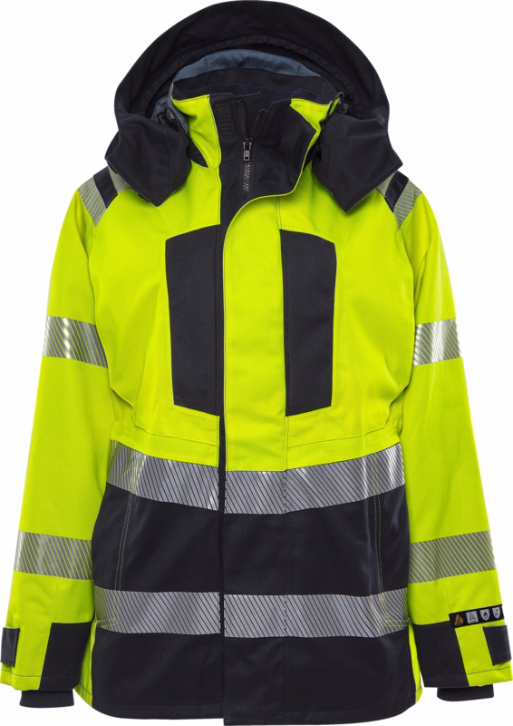 Skaljakke Dame Hi-vis 300563 Gul/marine, str. 2XL