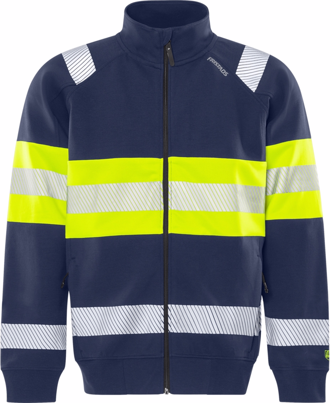 Sweatjakke Hi-vis 301562 Gul/marine, str. 3XL