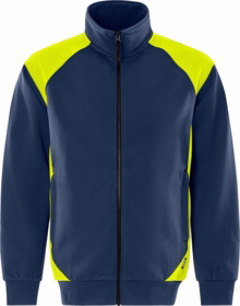 Fristads - Sweatjakke 301570 Marine/Hi-vis gul