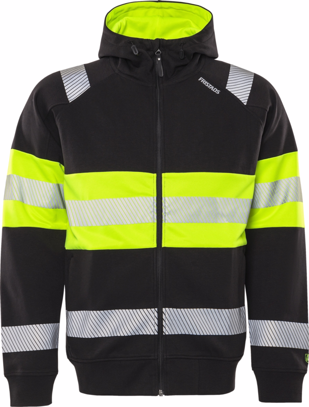 Sweatjakke Hi-vis 301032 Gul/sort, str. XS