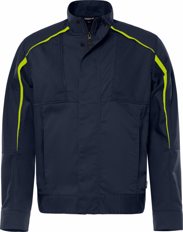 Jakke 301025 Mørk marine/Hi-vis gul, str. 3XL