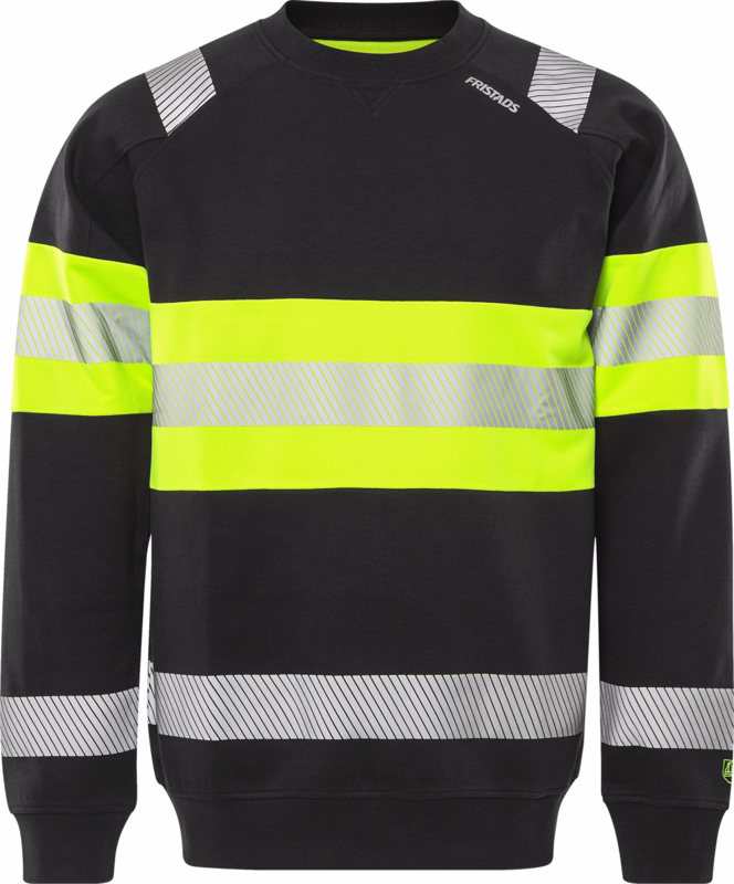 Sweatshirt Hi-vis 301030 Gul/sort, str. XS
