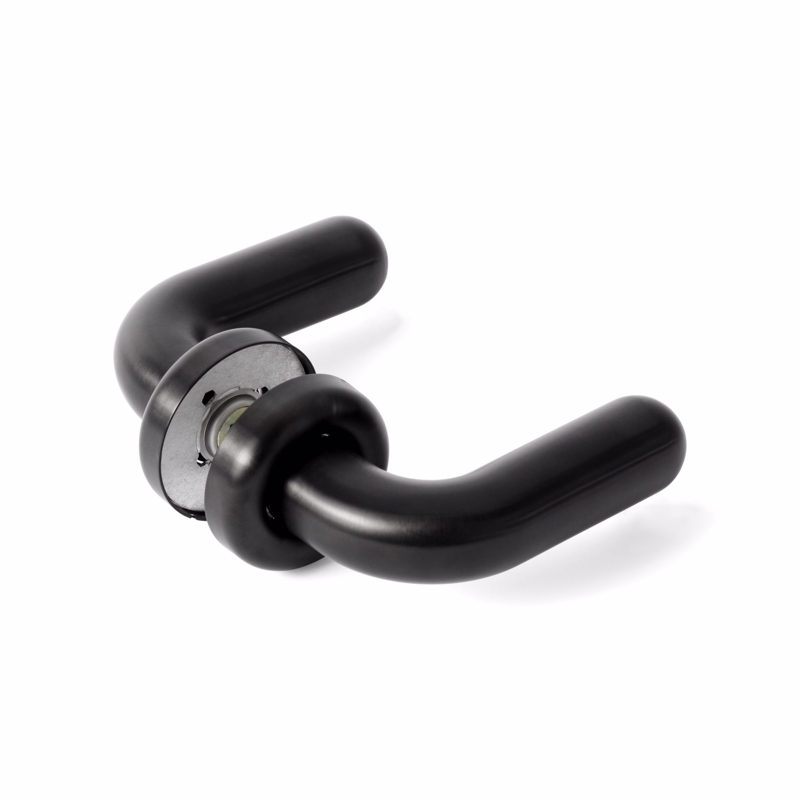 Dørgreb PVD Sort L-form FAT Ø35 klips cc30/38 33-59