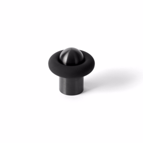 d line - Dørstop PVD Sort FAT Ø35x65mm t/gulv