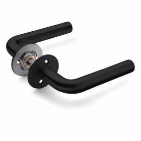 d line - Dørgreb sort L-form Ø16 massiv cc30, 33-59