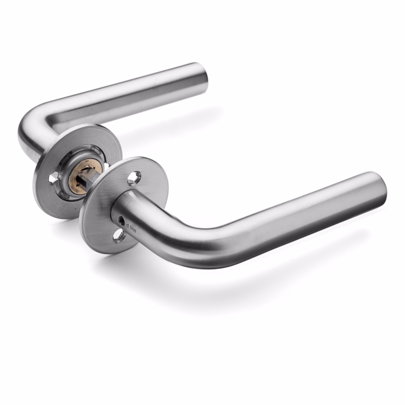 Dørgreb RS L-form Ø16 massiv cc38, 33-59