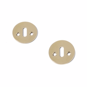 d line - Nøgleskilte mess Ø50x3mm massiv cc27mm