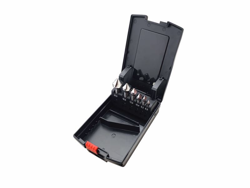 Spidsforsænkersæt HSS 6,3-20,5mm, 6 dele