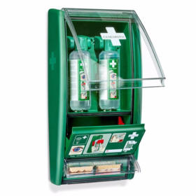 Cederroth - Øjenskyllestation CED721500 2x500 ml + plastre