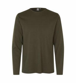 ID Identity - T-shirt L/Æ 0518 Oliven