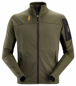Snickers - Fleecejakke 9438 Khaki grøn