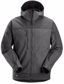 Snickers - Softshell jakke m/hætte 1226 Steel grey/DK steel grey
