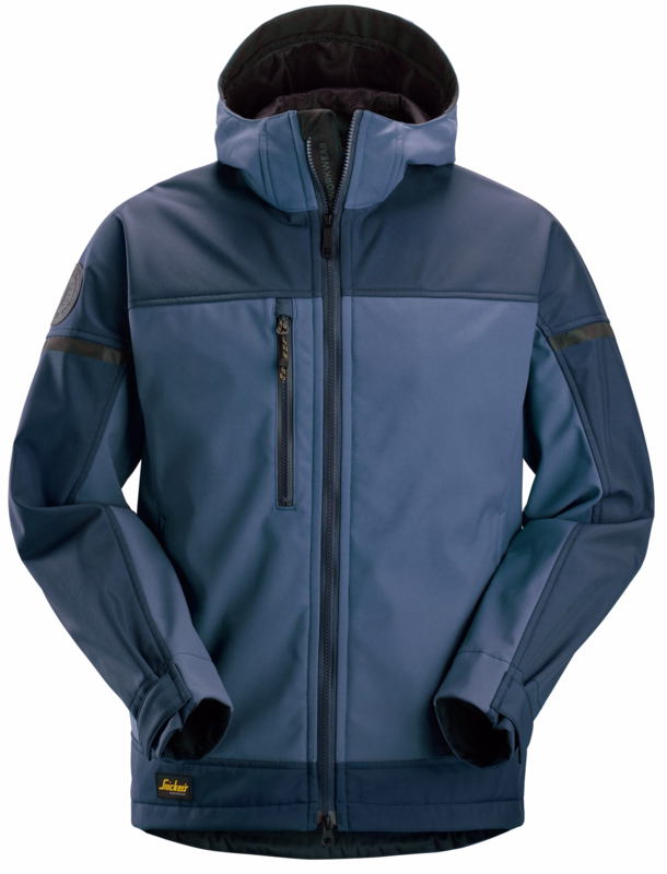 Softshell jakke m/hætte 1226 Navy/dark navy, str. M