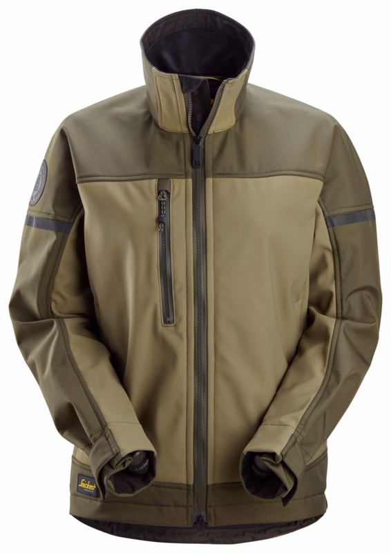 Softshell jakke Dame 1276 Khaki grøn, str. S