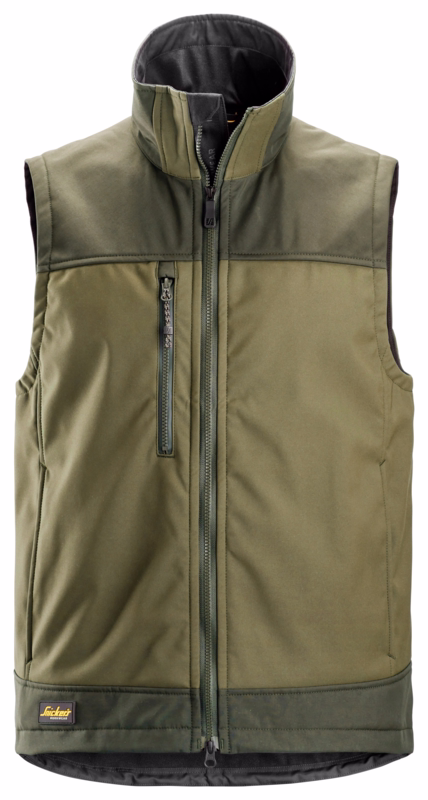 Softshell vest 4506 Khaki grøn, str. 3XL