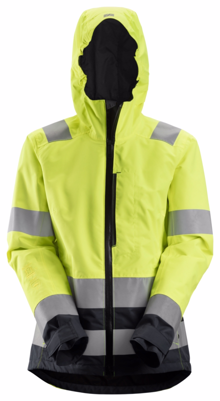 Skaljakke Dame Hi-vis 1347 kl 3 Gul/sort, str. 2XL