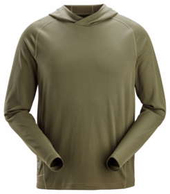 Snickers - Hættetrøje 2456 Khaki grøn