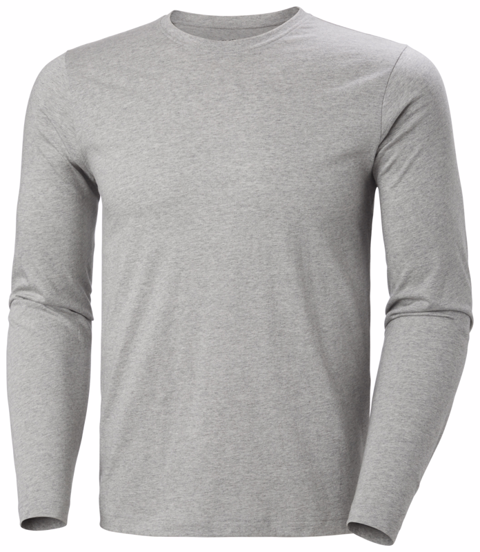 T-shirt L/Æ Classic 79169 Grey Melange, str. M