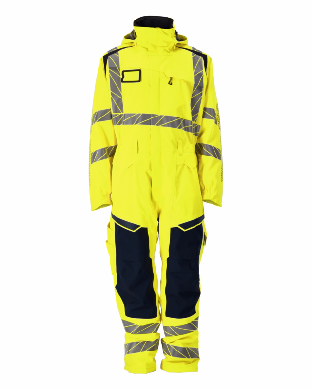 Vinterkedeldragt 19019 Hi-vis Gul/Mørk marine, str. L