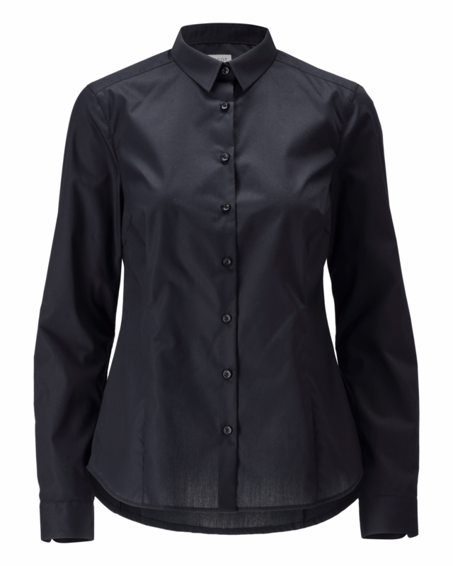 Skjorte Dame Moderne 21914 Dyb sort, str. 46