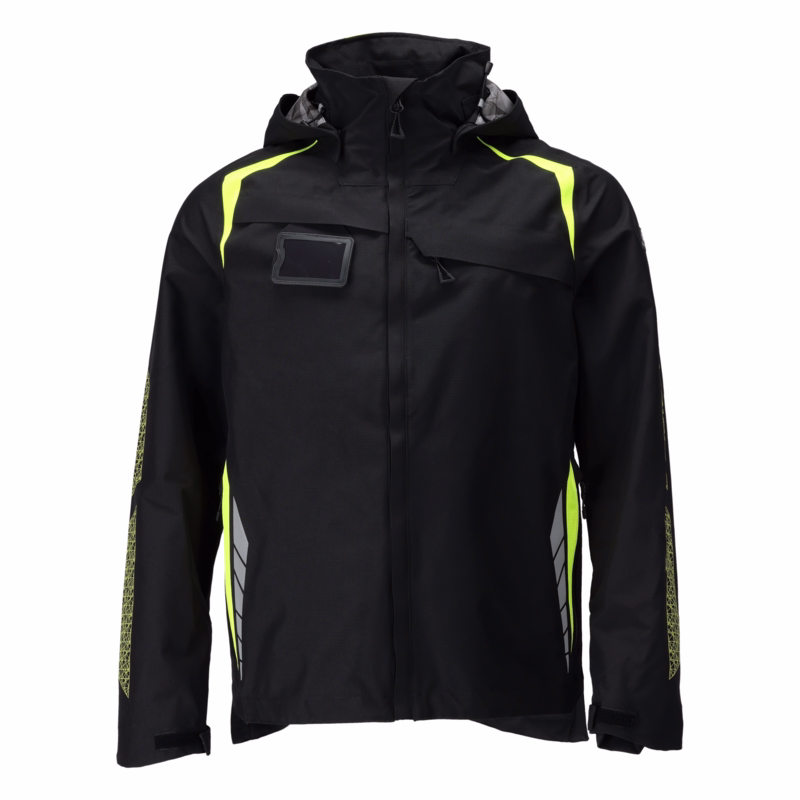 Skaljakke 23001 Sort/Hi-vis gul, str. 2XL