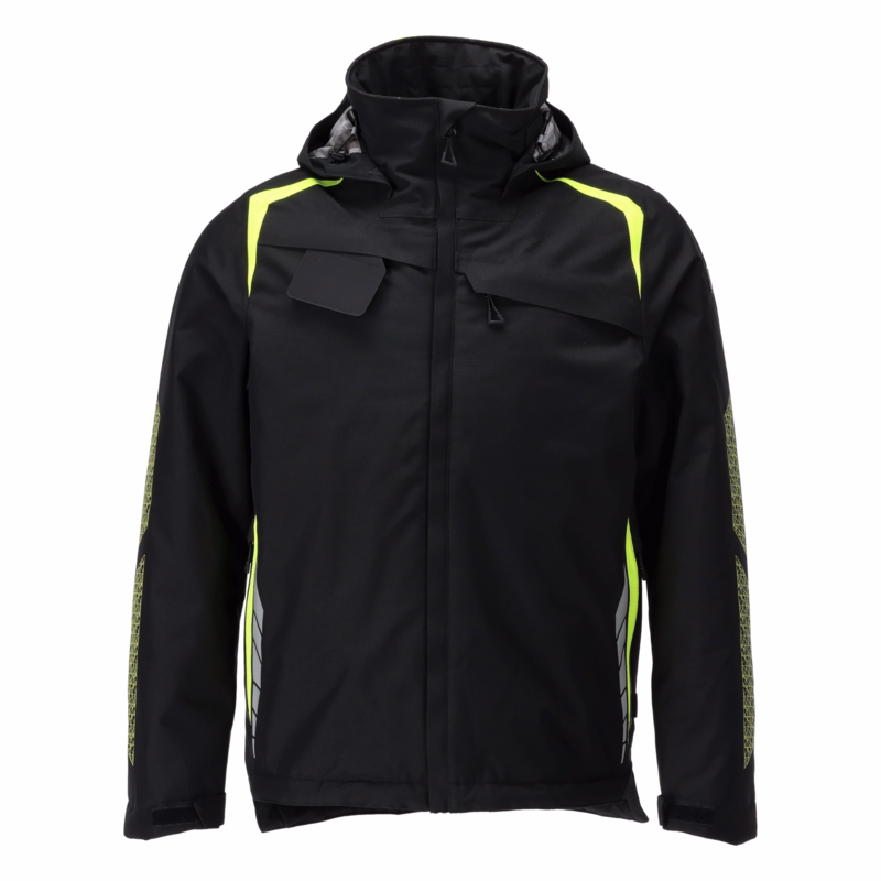 Vinterjakke 23035 Sort/Hi-vis gul, str. S