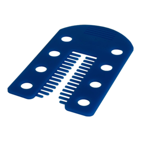 Knudsen kilen - Afstandsbrik Fixbrik 1 mm - blå, pk á 300 stk