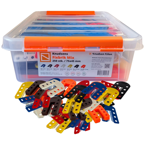 Afstandssortiment Fixbrik Ass plastboks, 250 stk