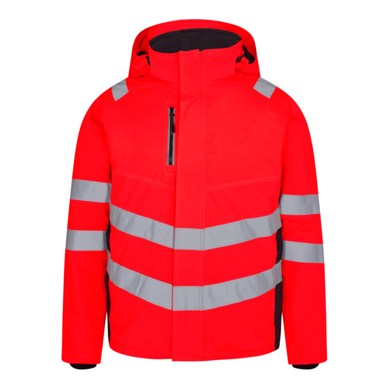 Vinterjakke 1946 Hi-vis Rød/sort, str. 4XL