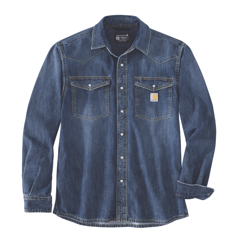 Arbejdsskjorte Denim 106429 Wyatt, str. XL