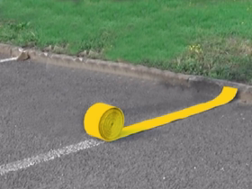 Premark - Vejstribe 500x10 cm, gul