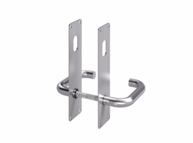 Line 18 - Dørgreb Ø18 mm U-form m/skilte 215x55 cyl/cyl RS