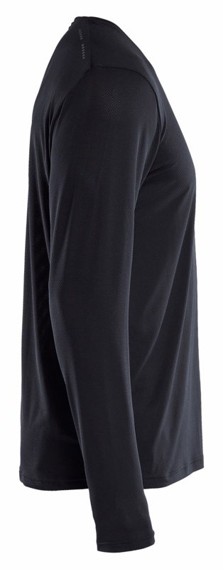 T-shirt L/Æ 3423 Sort, str. L