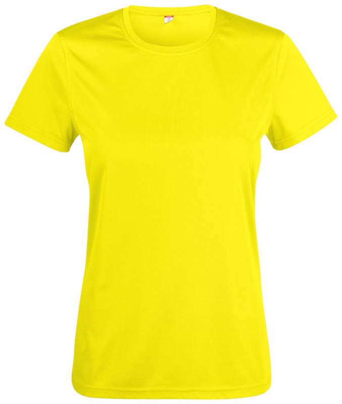 T-shirt Dame 029039 Basic Active Gul, str. 2XL