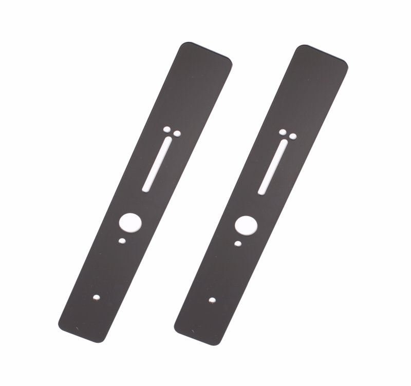 Dækskilte sort 60x385mm t/Smart Lock ST-2 t/skandinavisk lås