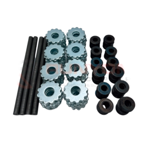 Von Arx - Skærsæt 12-tands carbide kpl. med aksler og skiver