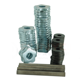 Von Arx - Skærsæt 5-tands carbide kpl. med aksler og skiver t/ VA10