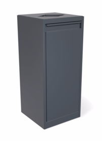 Blika - Affaldsbeholder med lukket låg RAL 7016/7016