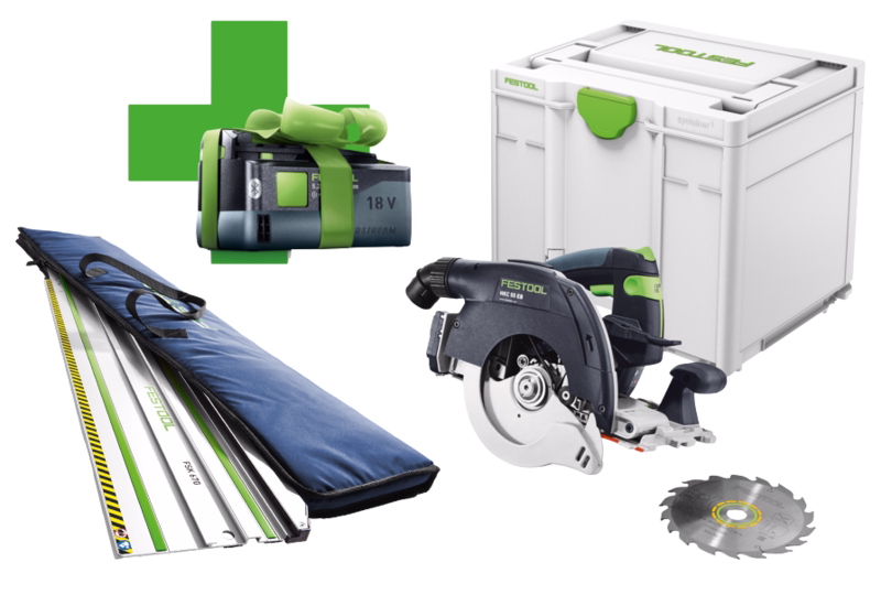 Rundsav 18V 55 mm HKC EB Basic-5,0 m/FSK 420 og taske