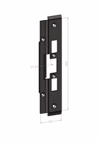 Safetron - Stolpe t/el-slutblik SA86 t/ES17/19 200x50mm A27,5mm RS