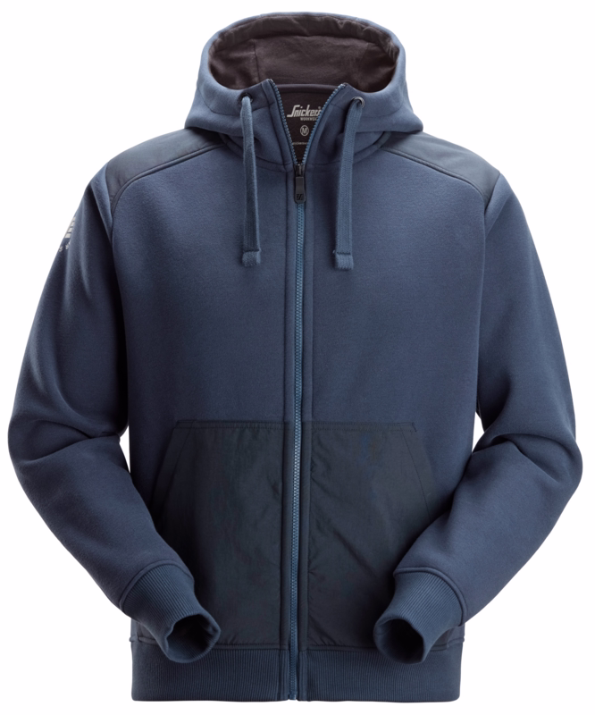 Hættetrøje m/lyn 2875 Navy\Dark Navy, str. XL