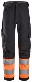 Snickers - Arbejdsbuks 6339 Sort\Hi-vis Orange