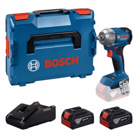 Bosch - Slagnøgle 18V GDS 18V-350, 2x4Ah, L-BOXX