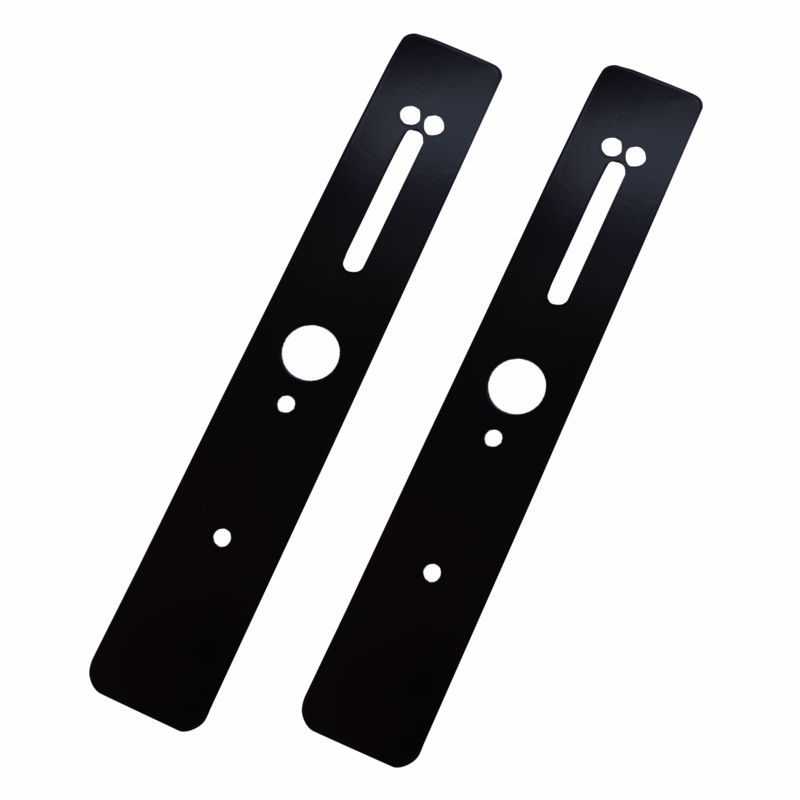 Dækskilte Sort 60x330mm t/Smart Lock ST-2/Euro, sæt á 2 stk